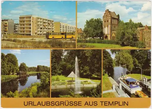 Templin Ringstraße, Stadtmauer u. Prenzlauer Tor, Templiner 1988