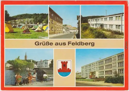 Feldberg Feldberger Seenlandschaft Campingplatz C/69 Neubrandenburg 1985