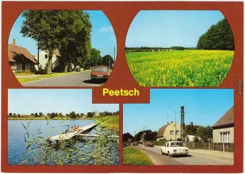 Ansichtskarte Mirow Stadtteilansicht Peetsch 1983