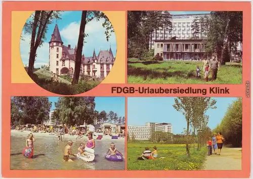 Klink (Müritz) Erholungsheim "Herbert Warnke" und "Schloß Klink" 1981