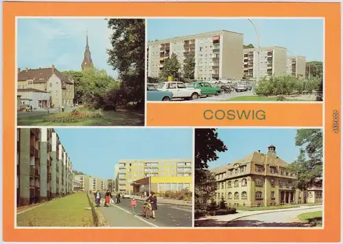 Coswig LK Meißen Friedrich-Engels-Platz, Straße der Befreiung, Pflegeheim 1981