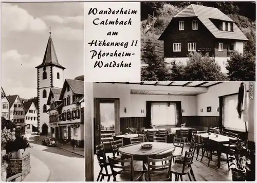 Waldshut Pforzheim Straßenansicht - am Höhenweg II,  Wanderheim,   1965