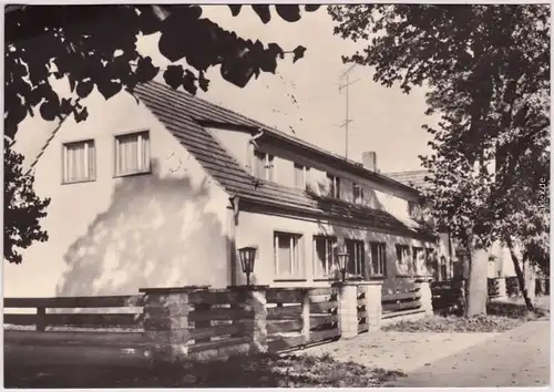 Kagar Rheinsberg Außenansicht des Konsum - Hauptbetrieb Markkleeberg 1976