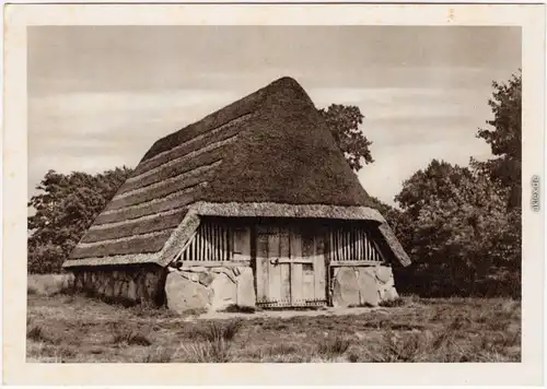 Cloppendorf Schafftall (Schafkoven), Außenansicht im Museumsdorf 1930