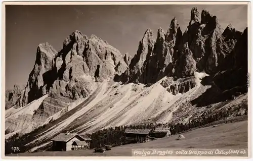 Bozen Bolzano Malga Brogles colla Gruppo di Odles (3027 m  1932