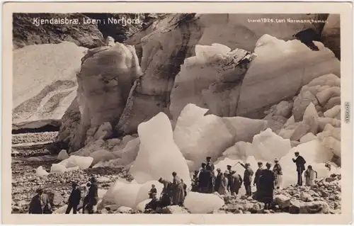 Leon Kjenndalsbreen (Gletscher), Geltscherabbrüche Sogn og Fjordane  1926