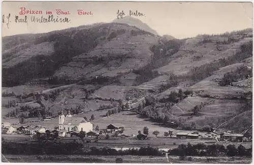 Brixen Bressanone Blick auf die Stadt Trentino-Südtirol Ansichtskarte 1907
