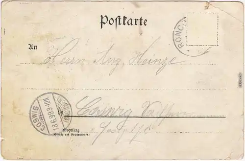 Sainte-Marie-aux-Chênes Garde - Denkmäler ( Stempel: Belagerungs Übung) 1899