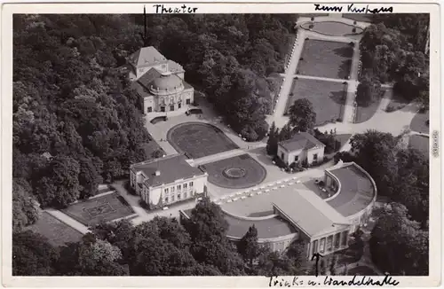Bad Oeynhausen Luftbild Wandelhalle Foto Ansichtskarte 1936