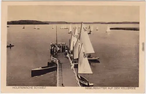 Sielbeck Eutin Segelregatter auf dem Kellersee - Holsteinische Schweiz 1924