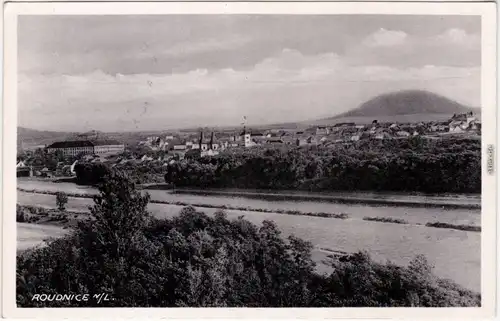 Raudnitz an der Elbe Roudnice nad Labem Blick auf die Stadt 1932 