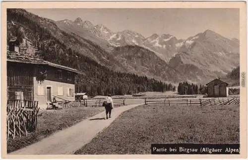 Birgsau Oberstdorf (Allgäu) Mädelegabelgruppe, Wildem Mann Linkerskopf 1928