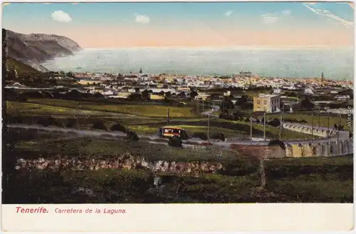 Puerto de la Cruz Carretera de la Laguna/Autobahn Laguna (Aquarell) 1948