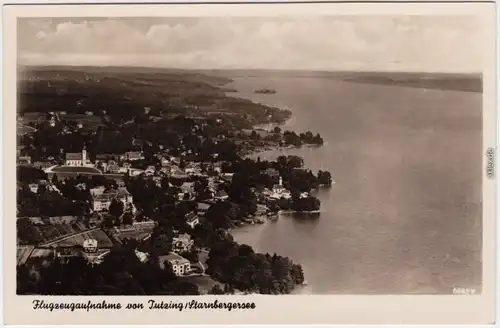 Tutzing Luftbild Foto Ansichtskarte 1939