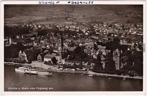 Foto Ansichtskarte Eltville am Rhein Luftbilder 1948