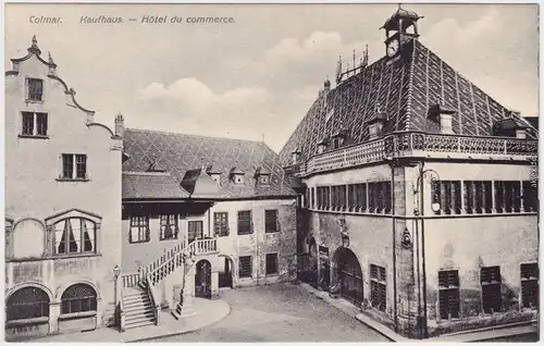 Kolmar Colmar Kaufhaus - Hotel du commerce Haut-Rhin Elaß CPA 1914
