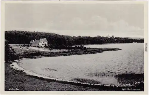 Malente Uferbereich am Kellersee - Haus Ansichtskarte 1935