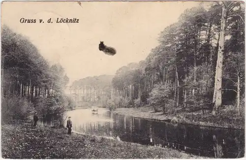 Fangschleuse-Grünheide (Mark) Gruß von der Löcknitz 1908 