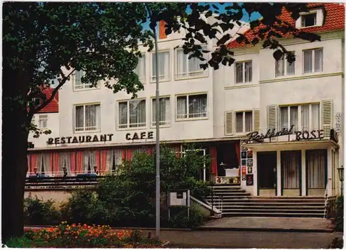 Ansichtskarte Bad Hersfeld Parkhotel Rose "Zu Gast bei Lukullus" 1978