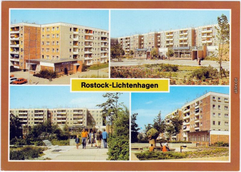 Lichtenhagen Rostock Gaststatte Weidenkrug Fussgangerboulevard