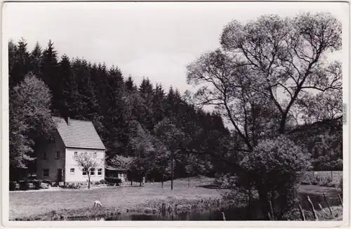 Ansichtskarte Radevormwald Wanderheim "Wiebachhütte" an der Wupper 1962 