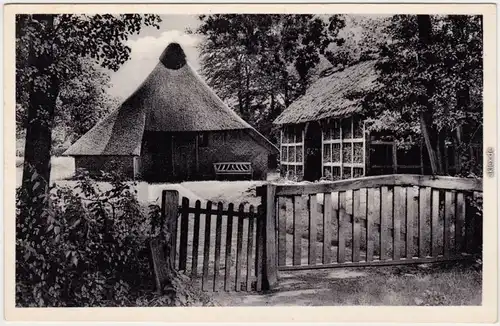 Neuenburg Heimatmuseum Rauchkate am Neuenburger Urwald 1935