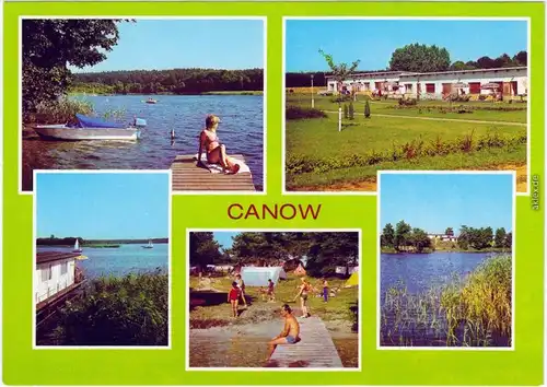 Canow Wustrow (Mecklenburgische Seenplatte, Urlauberzentrum   1983