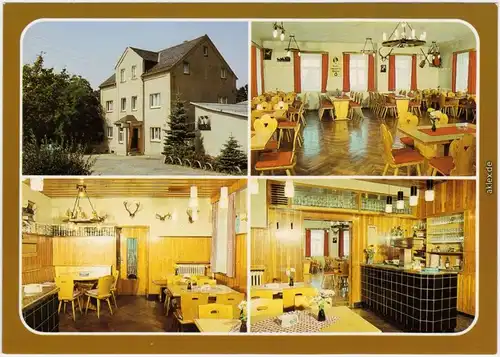 Jahnsdorf (Erzgebirge) Gaststätte "Morgensonne" Innenansicht - Gästeraum 1985