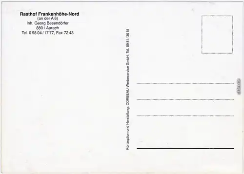 Aurach Frankenhöhe-Nord - Außenansicht (Tanken und Rasten) 1978