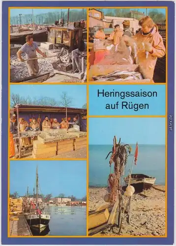 Sassnitz Bergen  Saßnitz Heringssaison auf Rügen 1987