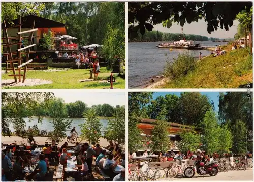 Eggenstein Leopoldshafen Wageners Kiosk zum Rheinblick  Gästebereich 1990