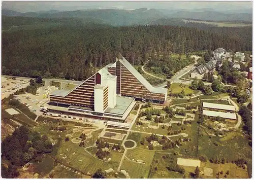 Ansichtskarte Oberhof (Thüringen) Luftbilder Interhotel "Panorama" 1986