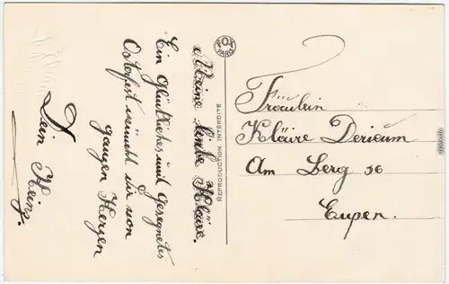 Glückwunsch: Ostern/Oster-Karten, Liebespaar im Osterei 1940 FOX PARIS