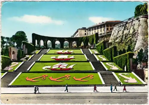 Genua Genova (Zena) I giardini di Piazza della Vittoria 1960