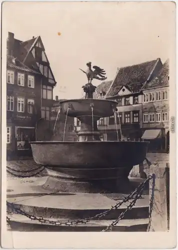 Foto Ansichtskarte Goslar Marktplatz mit Marktbecken von 1546 1940