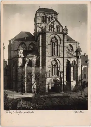 Foto Ansichtskarte  Trier Liebfrauenkirche - Außenansicht im Führjahr 1928