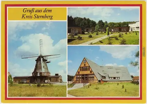 Sternberg (Mecklenburg) 1. Dabel, Mühle 2. Borkow, Campinglager   des VEB  1986