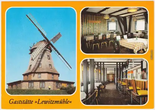 Banzkow 3 Bild Gaststätte Lweitzmühle Innen und außen Crivitz 1984
