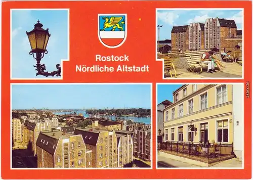 Altstadt Rostock  Wokrenter Straße Hermann-Duncker-Platz   Fischerstraße 1989