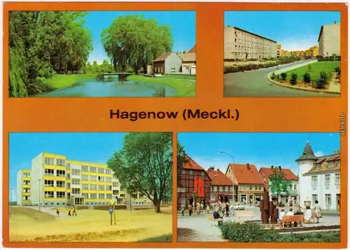 Hagenow Am Mühlteich, AWG "Neue Heimat",  Polytechnische-Oberschule 1980
