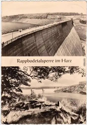Oberharz am Brocken Rappbodetalsperre 2 Bild Ansichtskarte 1963