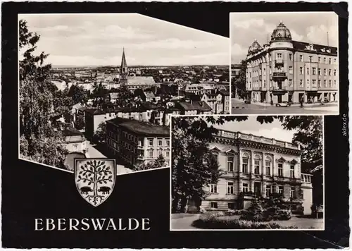 Foto Ansichtskarte 
Eberswalde Panorama-Ansichten 1962