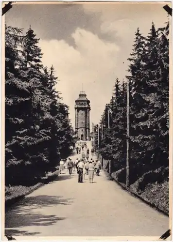 Eibenstock Auf dem Auersberg, Blick zum Aussichtsturm 1963/1961