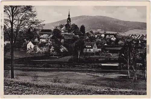 Elstra Halštrow Partie an der Stadt b Kamenz Pulsnitz  Ansichtskarte 1943