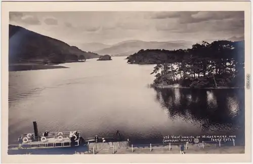 Windermere View looking up Windermere from Ferry Hotel 1930 