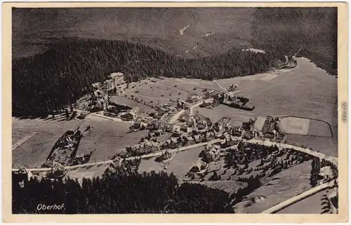 Luftbild Oberhof (Thüringen) Überflug Über die Stadt 1939