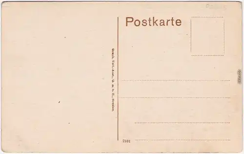 Bautzen Budyšin Fischerpforte - Straße Ansichtskarte Oberlauistz  1913