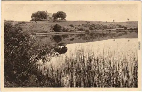 Gemünden-Daun Weinfelder Maar Totenmaar  Vulkan mit Kapelle im Hintergrund 1927