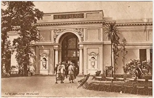 London New Zealand Pavillion Postcard 1924