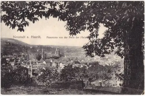Neustadt an der Weinstraße Haardt über die Stadt von der Perle der Pfalz 1918